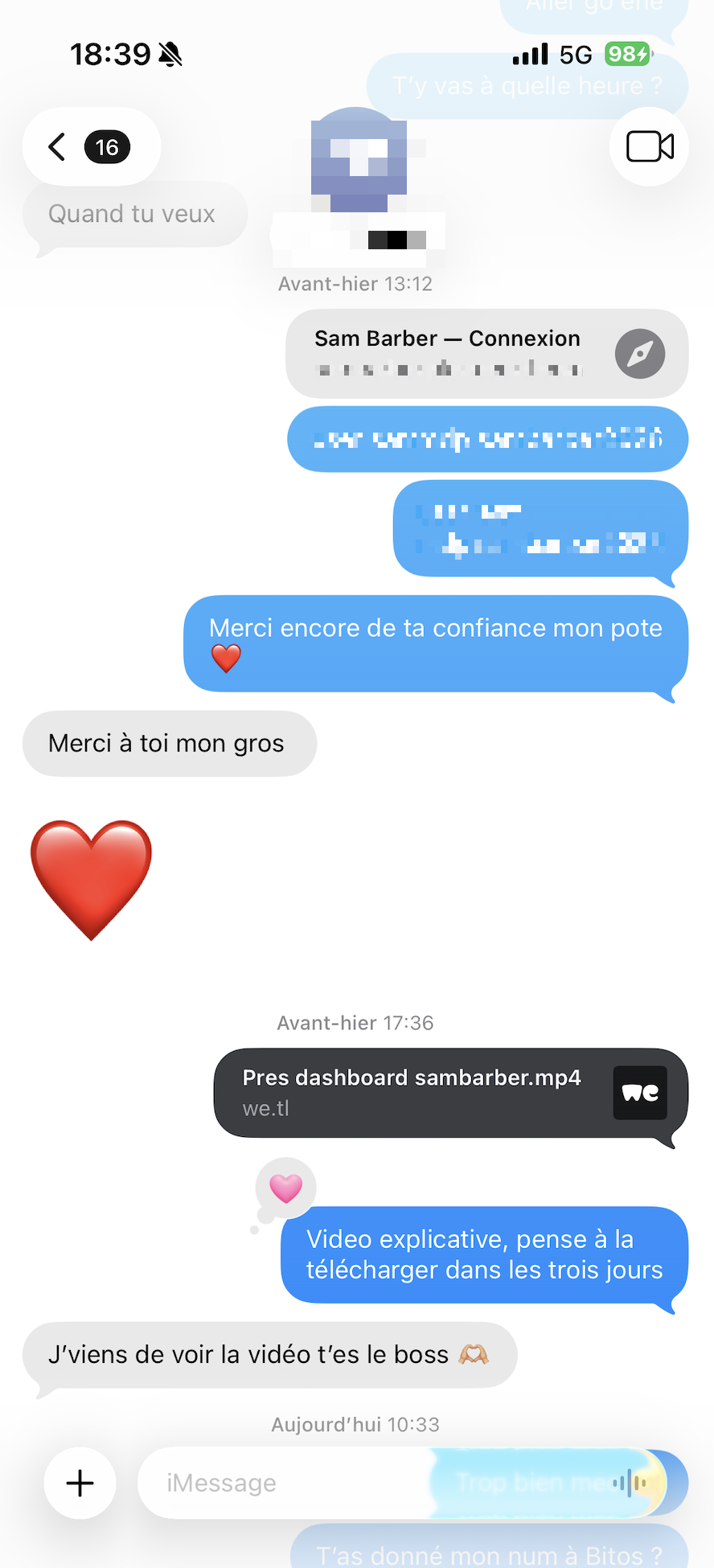 iMessage client — t'es le boss