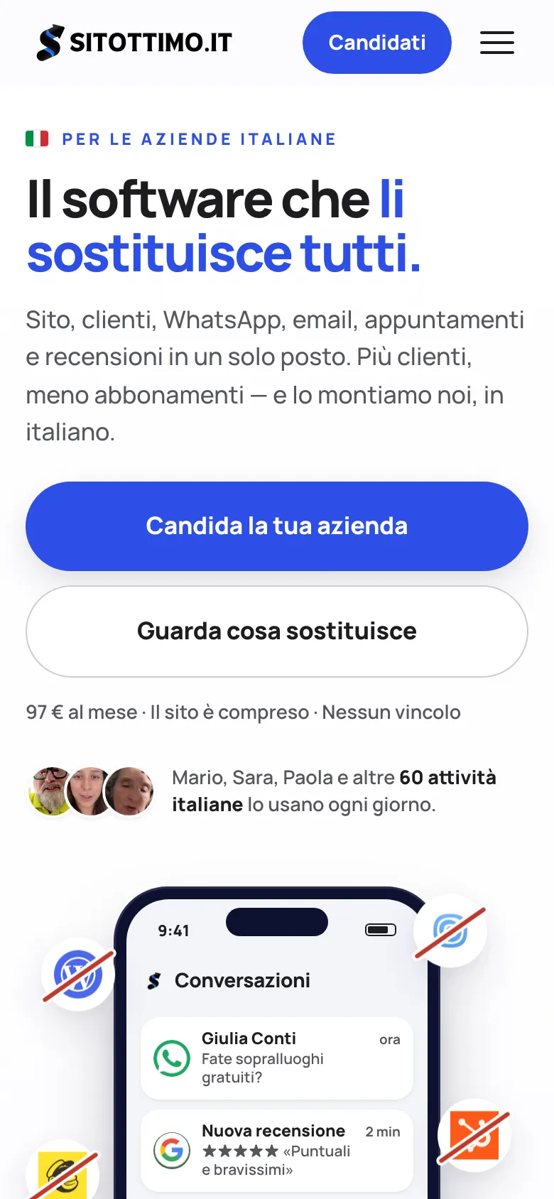 sitottimo.it sur téléphone