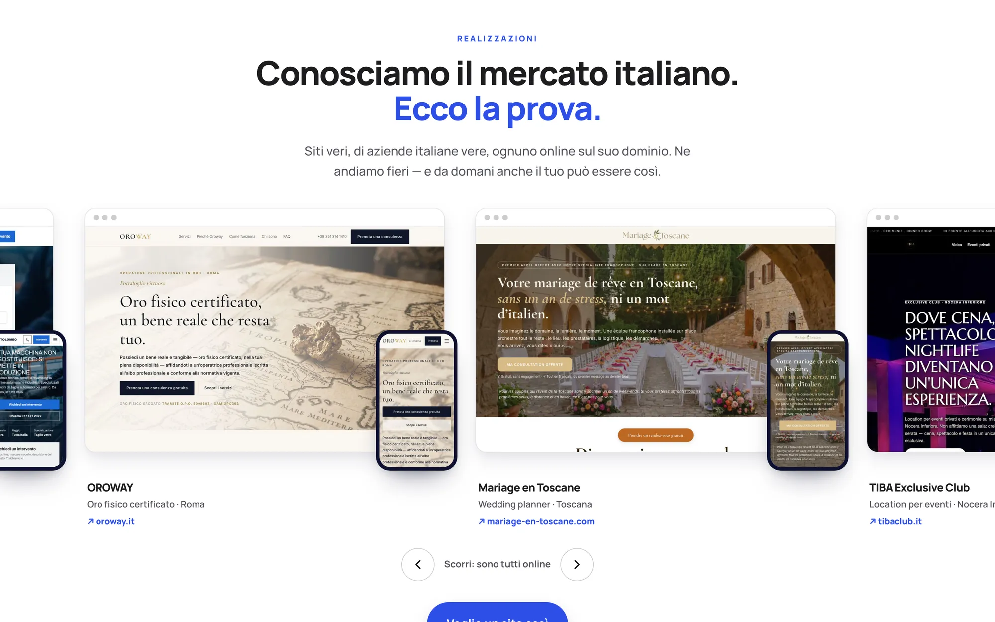 Des sites de clients Sitottimo