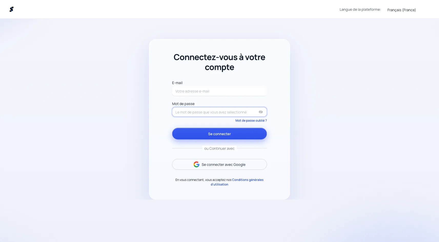 La connexion au logiciel Sitottimo